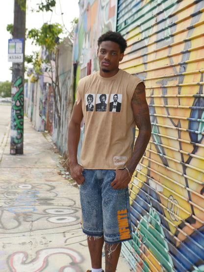 Blue Infinite Rockstar Jean Shorts